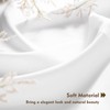 ZWARMY 2Pcs 24inch White Kitchen Tier Curtains for Windows,Semi Light
