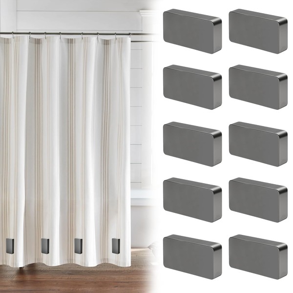 UHETLET Pack of 10 Magnetic Weights Magnetic Shower Curtain Weights