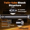 maXpeedingrods Dual Steering Stabilizer for Jeep Wrangler YJ 1987-1995, for