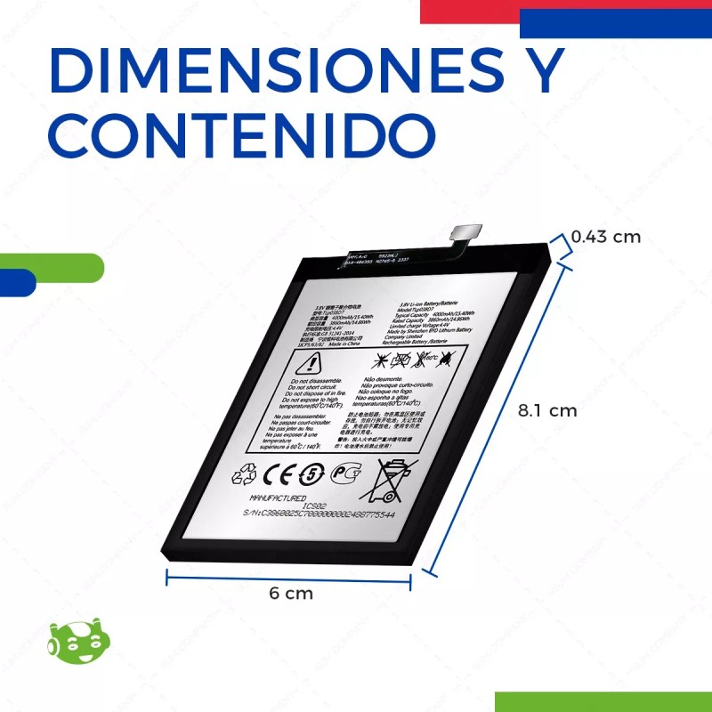 Slim Company Bateria Para Tcl 10 Se T766s T766h 20e