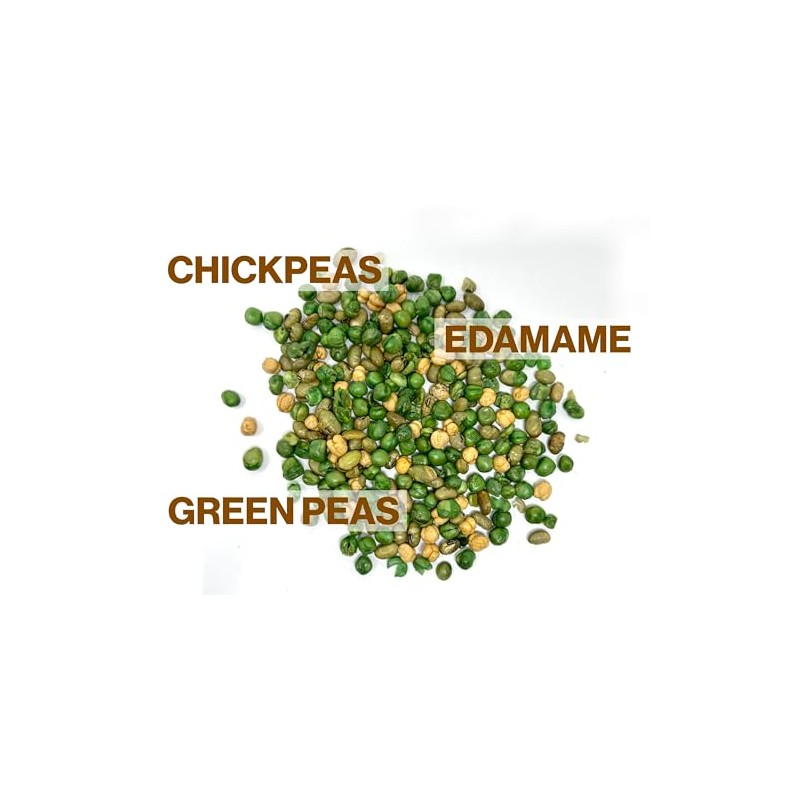 Savory Protein Snack Mix Roasted and Salted Edamame, Chickpeas &