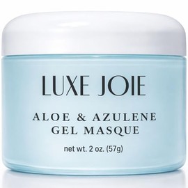 Máscara de gel de aloe  azuleno hidratante facial para curación, ácido hialurónico, lavanda y té verde para hombres y mujeres                         