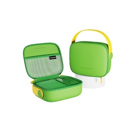 Fang Ngu Fan Makeup Bag, Makeup Bag, Travel Pouch, EVA Material, Washable, Soft, Cosmetics, Sewing, Stationery, Large Capacity, Pockets and Dividers, green