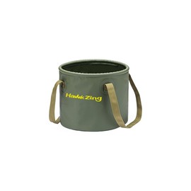 Hawk Zing Folding Bucket for Camping, 2.3 gal (10 L), 6.3 gal (20 L), Large Capacity, Water Container, Washtub, Waterproof Bucket, Compact, Lightweight, For Outdoor Camping, Car Wash, Footbath,