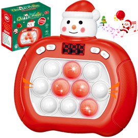 Upgraded Pop Push Game Toy for Kids, Quick Fast Push Pop Puzzle Handheld Game Light up Fidget Toy 8-12, Pop Bubble Sensory Toys Christmas Stocking Stuffers Birthday Gifts for Kids Ages 3-12