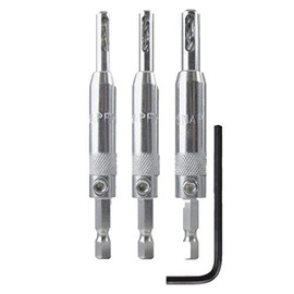 Make it Snappy Set of 3 Snappy Tools Hinge Bits - 5/64", 7/64", 9/64" Spring Loaded Self Centering. Made In The USA.