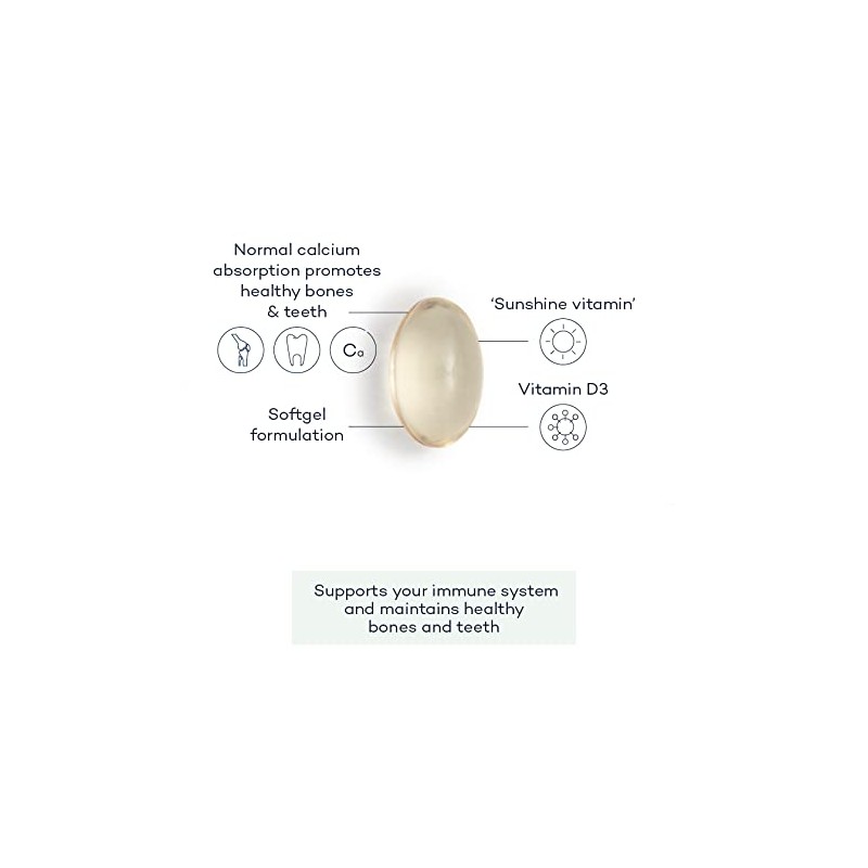 Vitamin D+ Softgel Capsules - Vegan Highly Bioavailable Sunflower Formulation