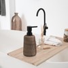 Boperzi Liquid Pump Soap Dispenser for Bathroom Ceramic Striped Kitchen
