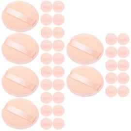 Baluue 3sets Cute Body Powder Puff Makeup Powder Applicators Soft and Comfortable for Face Loose for Setting 16pcs*3