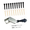 BIUDECO Folk Guitar Bridge Pin Set with Bridge Pin Puller