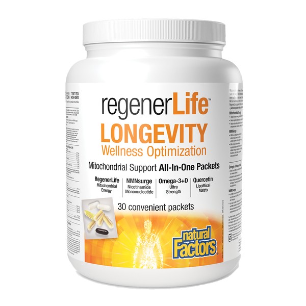 Natural Factors RegenerLife Longevity 30 Packs