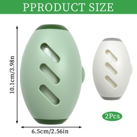 ZephyrCraft 2 Stück Waschbare Wiederverwendbare Fusselrollen, Tragbare Silikonkleberolle für Tierhaare, Kleidung, Möbel und Teppiche, Perfekt als Mini Tierhaarentferner für Hunde und Katzen