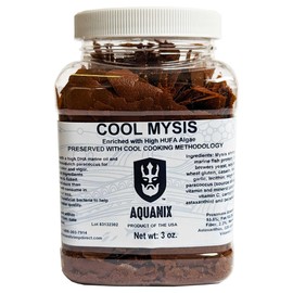 Brine Shrimp Direct Cool Mysis Tropical Fish Flake Enriched with High HUFA Algae, 3 oz