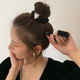 스퀘어하트곱창머리끈 Square Heart Hair Tie