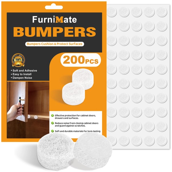 Felt Cabinet Door Bumpers-Small Felt Pads for Cabinet Doors, Cabinet