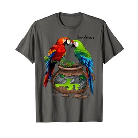 Honduras, Copan maya, loros T-Shirt
