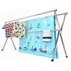 AZHZOLSK Drying Racks Clothing for Outdoor with 20 Windproof Hooks