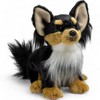 Carl Dick Chihuahua 3602 Sitting Black / Brown Plush Toy