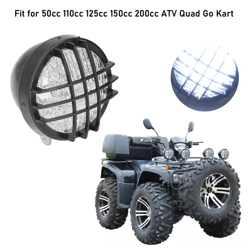 12V 8W LED Front Headlight for 50cc 110cc 125cc 150cc