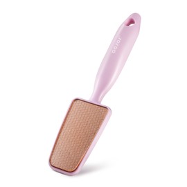 BEZOX Long Handle Glass Foot File Callus Remover, Foot Scrubber for Dead Skin, Cracked Heel Foot Scraper - Purple