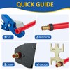 GUOFIS Angle Head PEX Crimp Copper Tool for 1/2 inch