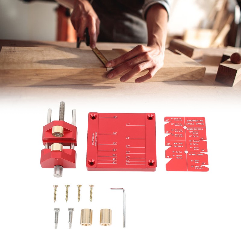 Honing Guide System Chisel Sharpening Guide Jig Kit Stainless Steel
