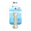 Spunky Pup Clean Earth Recycled Bone| Made in USA | Made from 100% Recycled Water Bottles, Gray