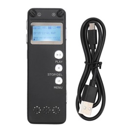 Digital Voice Recorder Professional One Button Recording HD Noise Reduction Voice Activated Recorder MP3 Player with Speaker for Lectures Meetings 16GB