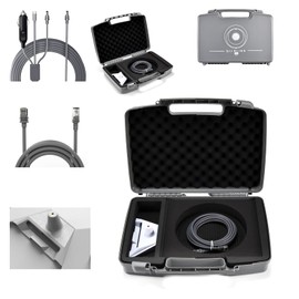 Starlin Mini Case Cable Accessories, Starlink Mini Travel Carrying Case Kit Accessories Includes Power Cable & Network Cable & Mini Mount Stand Adapter (Suit/4 in 1)