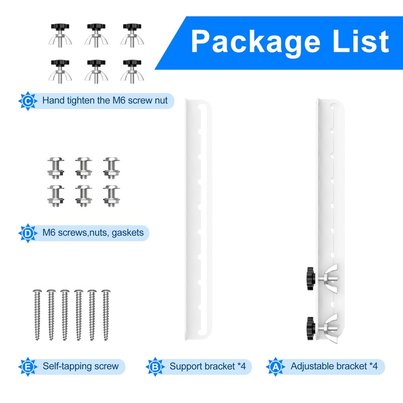 Solar Panel Mount Brackets, 30 inch Solar Panel Stand with