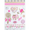 Pinkele3 Temporary Elephant Tattoo Mandala Tattoo Bracelet 3 Sheets Gold