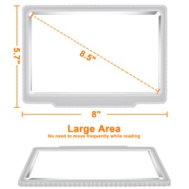 JUOIFIP 5X Silver Magnifying Glass for Reading