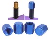 UHDFBDHF 4 PCS Titanium Metal Tire Valve Stem Caps, Dust