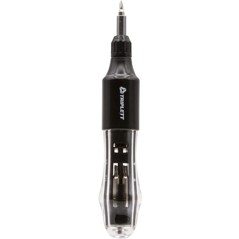 Triplett TMAL-002 10-in-1 Mini Autoloading Ratcheting Screwdriver with Magnetic Bits