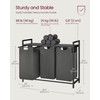 VASAGLE Laundry Hamper, Laundry Basket, Laundry Sorter with 3 Pull-Out