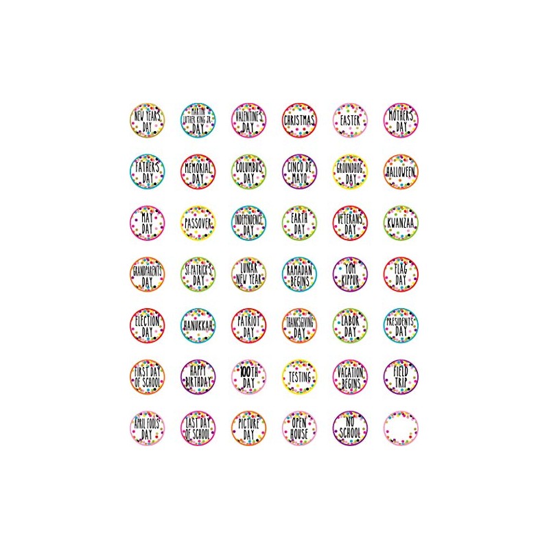 Teacher Created Resources Confetti Holidays and Special Events Calendar Days