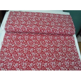 Springs Creative Flower in Red ~ RED FLOWERS ~ 100% Cotton Fabric BTY  (R-4)