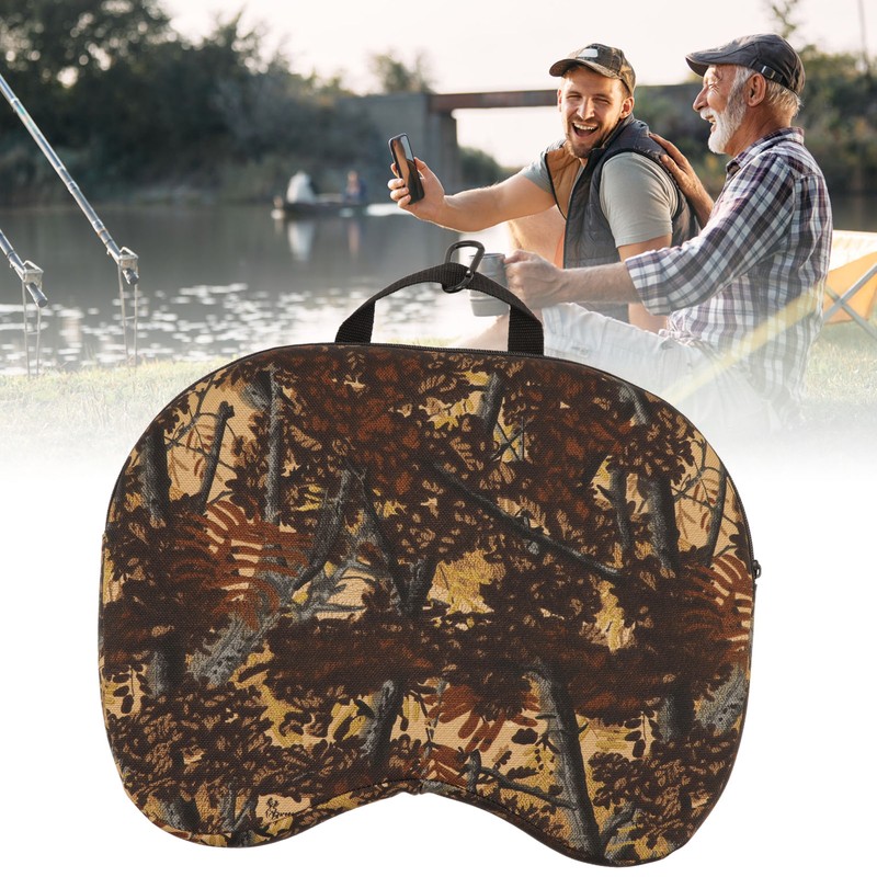 Seat Cushion Soft Flexible Portable Camouflage Concave Seat Cushion Pillow