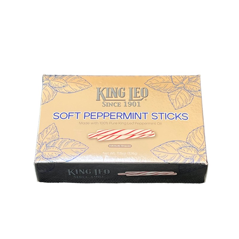 King Leo Soft Peppermint Sticks (11.5 oz Box)