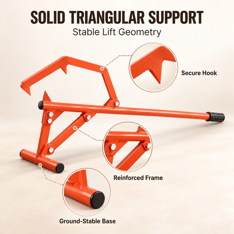Timberjack Log Roller for Moving Logs – Adjustable Carbon Steel
