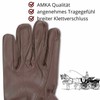 AMKA Leather driving gloves, carriage gloves with reinforcements for the