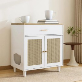 Cat Litter Box Enclosure Hidden Litter Box Furniture 31.5"L x 15.75"W x 33"H