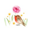 20 Napkins Birds and Flowers, Spring Napkins, Animals, Garden Party,