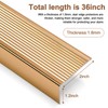36" Metal Stair Nosing, 2-Pack Self Adhesive Aluminum Stair Edge