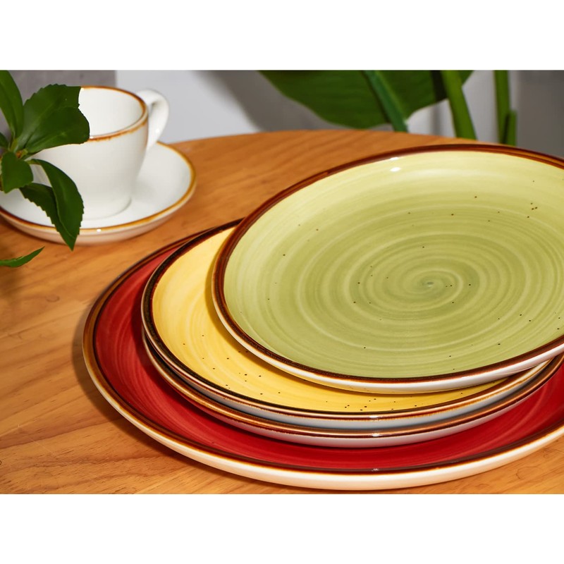 ONEMORE Porcelain Dinner Plates 8.5 inch Dessert Salad Plates Ceramic