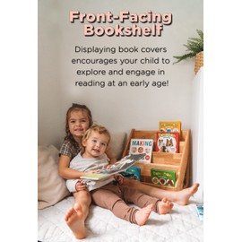 Montessori Bookshelf - Book Display Shelf for Toddler - Forward/Front Facing Bookcase Rack Display