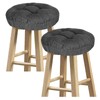 baibu Set of 2 Stool Covers Round, Super Soft Round