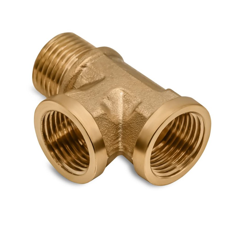 Pipe Fitting Tee Adapter 1/2" female x 1/2" female x