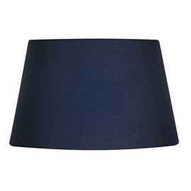 Oaks Lighting Cotton Drum Shade, 8-inch, Navy, Fabric