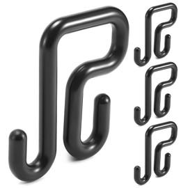 CroBlissful Lineman Bucket Hooks Truck Blanket Hooks for Aerial Bucket Lip Tool Holders for All Seasons Lineman Accessories, Black 35lbs Working Load Limit(3 Inches,4)